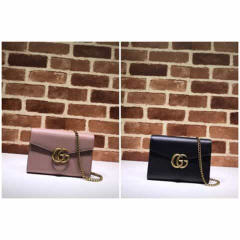 GUCCI古驰原版双G金属女士链条包401232