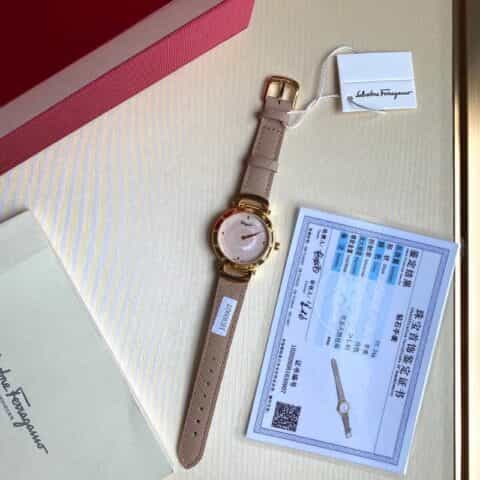 原单菲拉格慕Ferragamo STYLE系列镶钻女士石英手表