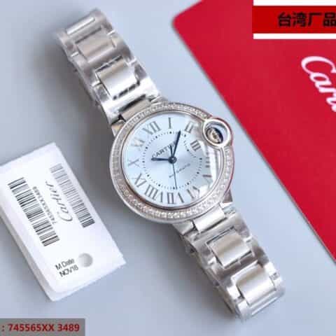 台湾厂蓝气球V12版本33mm日本西铁城全自动机械Ballon Bleu de Cartier腕表