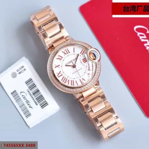 台湾厂蓝气球V12版本33mm日本西铁城全自动机械Ballon Bleu de Cartier腕表