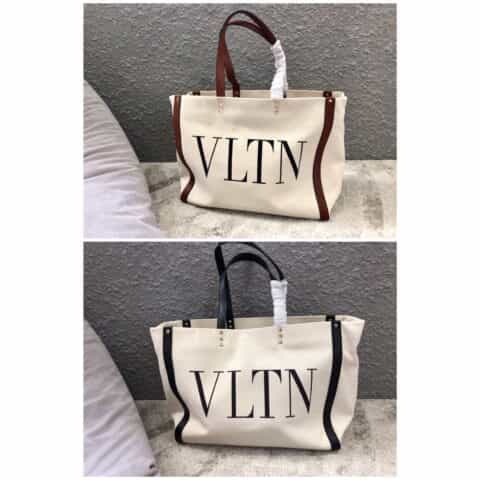 Valentino华伦天奴帆布款购物袋0978