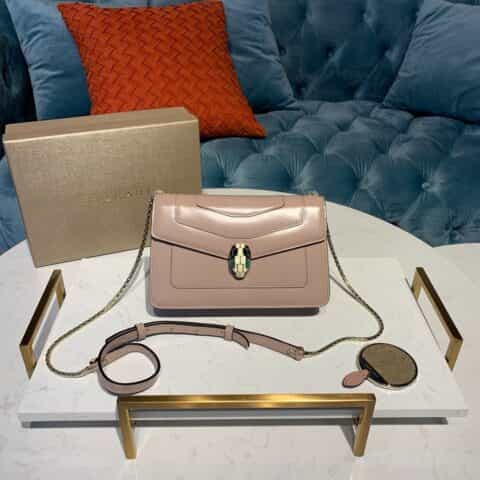 BVLGARI宝格丽意大利进口原单牛皮单层肩背包61885