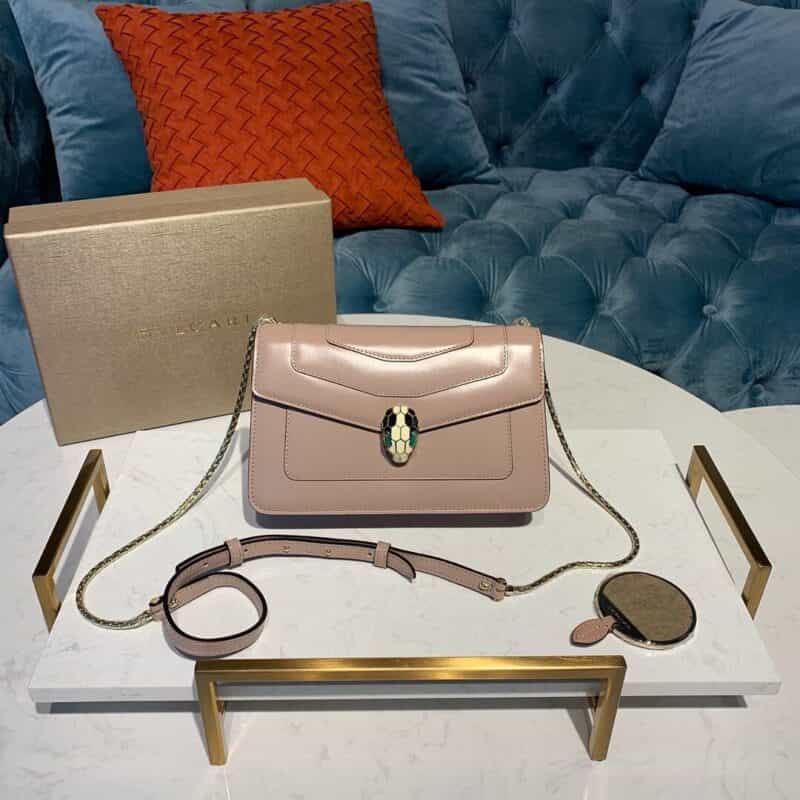 BVLGARI宝格丽意大利进口原单牛皮单层肩背包61885