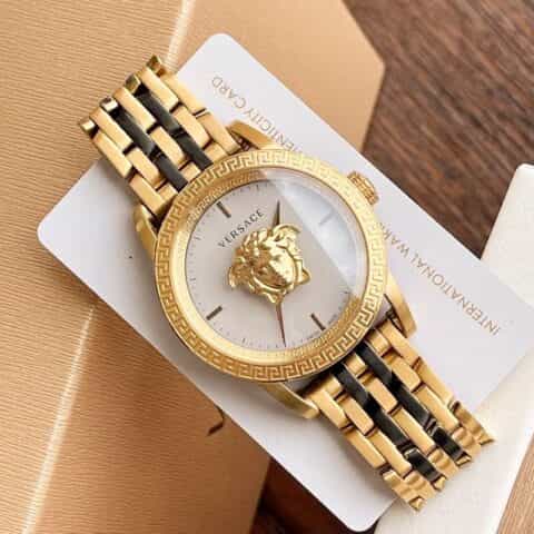 VERSACE范思哲verd系列专柜最新款神秘时间石英男表