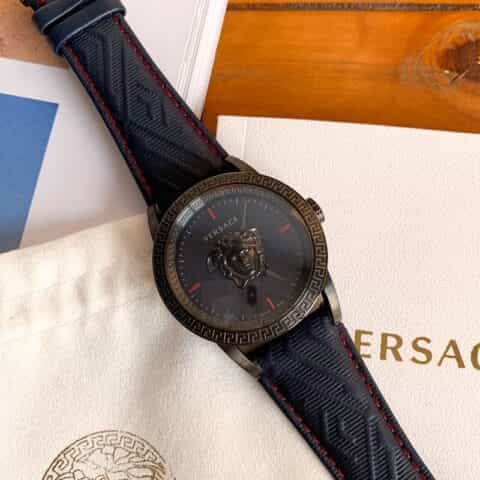 VERSACE范思哲verd系列专柜最新款神秘时间石英男表