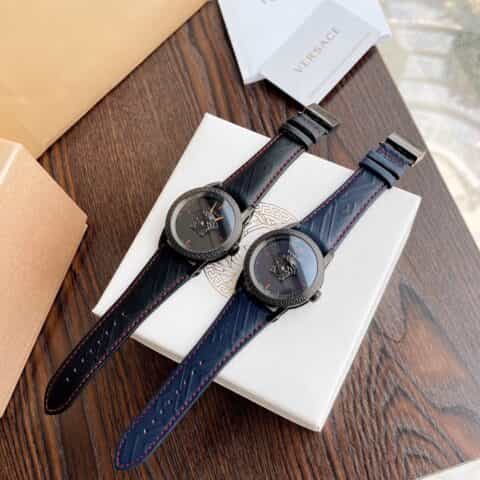 VERSACE范思哲verd系列专柜最新款神秘时间石英男表