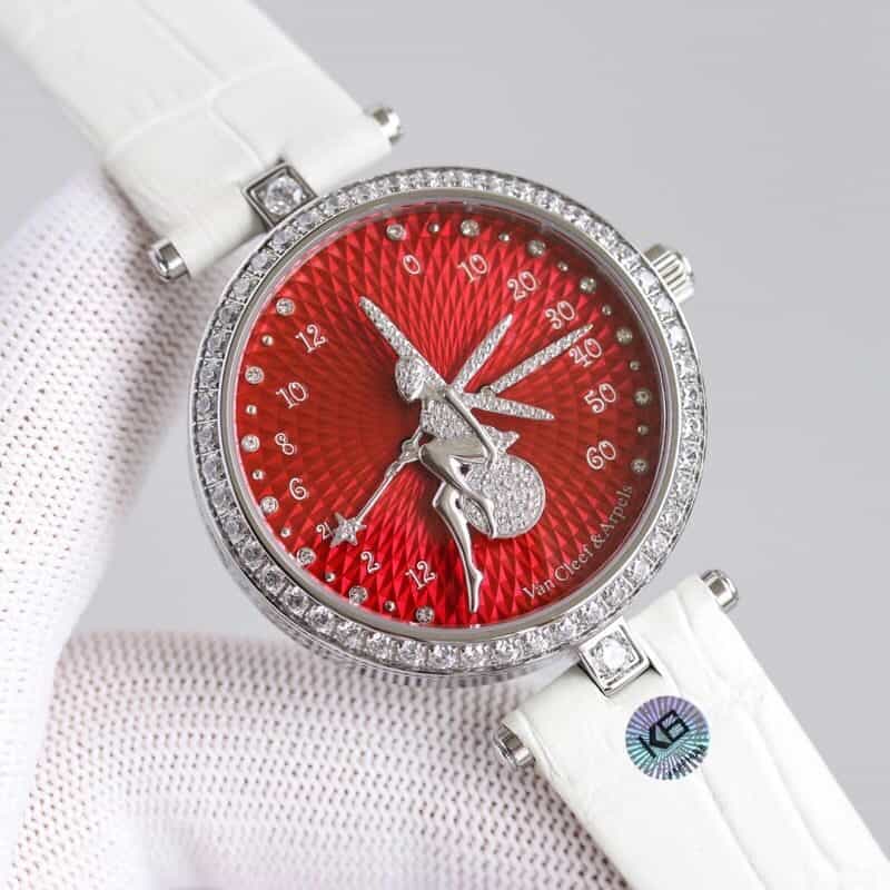 梵克雅宝诗意复杂功能系列石英机芯圈口镶嵌47粒施华洛世奇腕表