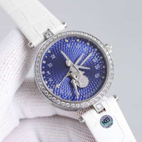 梵克雅宝诗意复杂功能系列石英机芯圈口镶嵌47粒施华洛世奇腕表