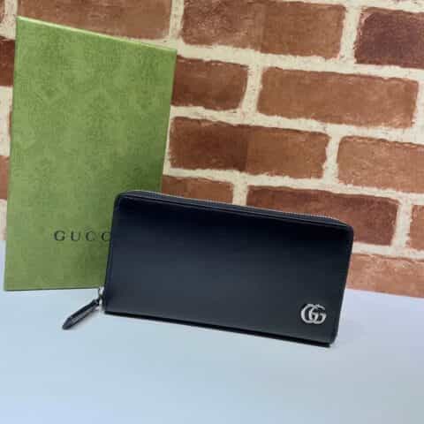 GUCCI古驰GG Marmont系列皮革全拉链式钱包428736