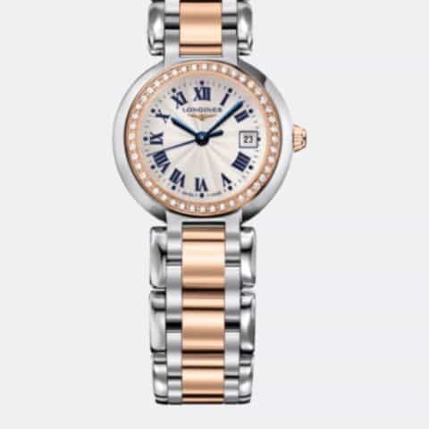 浪琴心月 L81105796 18k玫瑰金电镀浪琴系列-休闲时尚女士石英腕表