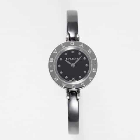 宝格丽B.zero1陶瓷腕表的漩涡状无表冠蛇形系列女表