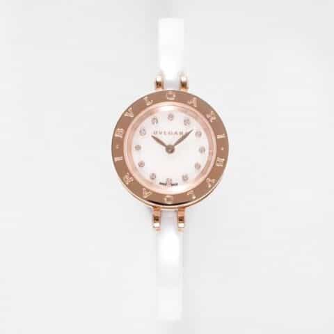 宝格丽B.zero1陶瓷腕表的漩涡状无表冠蛇形系列女表