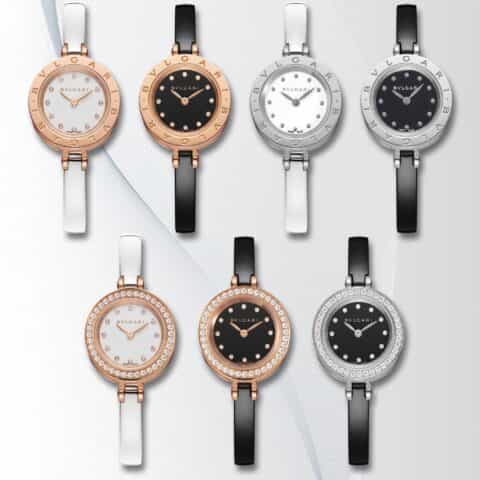 宝格丽B.zero1陶瓷腕表的漩涡状无表冠蛇形系列女表