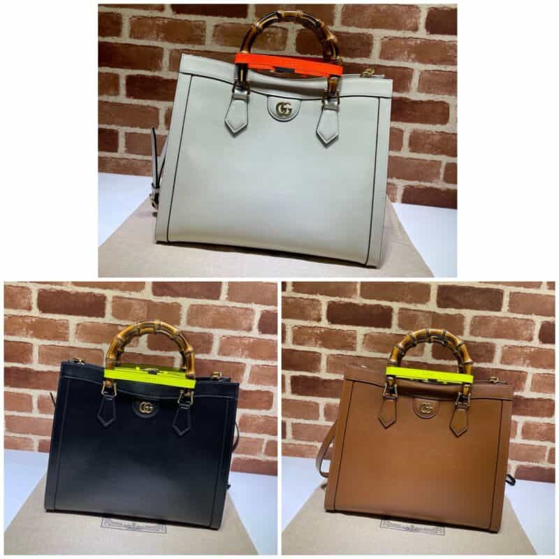 GUCCI古驰Diana竹节中号托特包655658