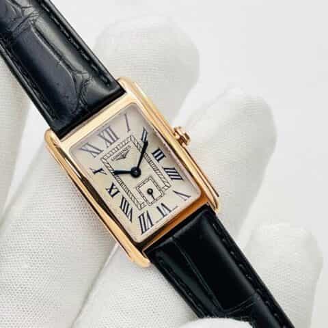 V2升级版浪.琴表黛绰维纳鳄鱼皮系列L178石英机芯腕表