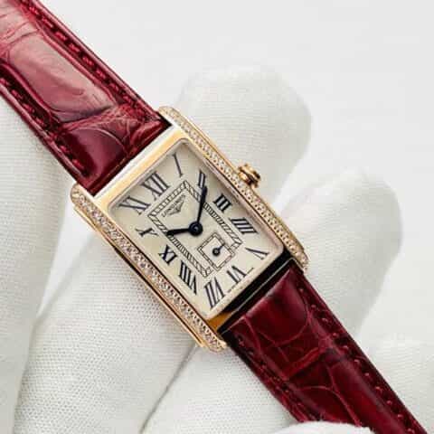 V2升级版浪.琴表黛绰维纳鳄鱼皮系列L178石英机芯腕表