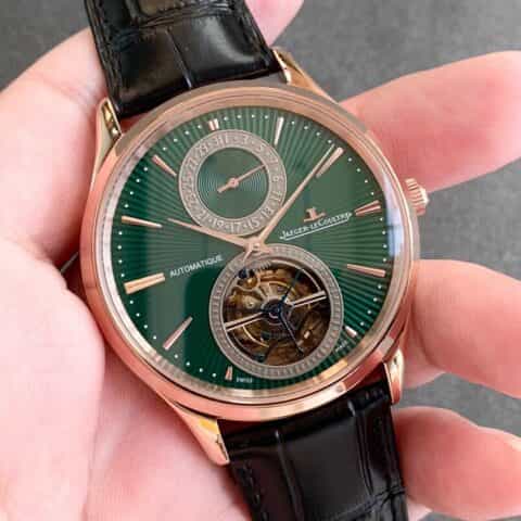 新品积家大师系列 型號13234E1機芯cal.978 自動上鍊Tourbillon中軸陀飞轮日期顯示系列腕表