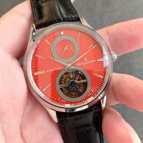 新品积家大师系列 型號13234E1機芯cal.978 自動上鍊Tourbillon中軸陀飞轮日期顯示系列腕表