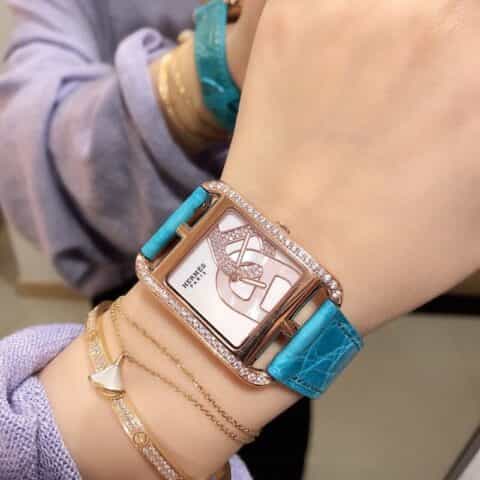 爱马仕Hermes“锚链”图案石英腕表