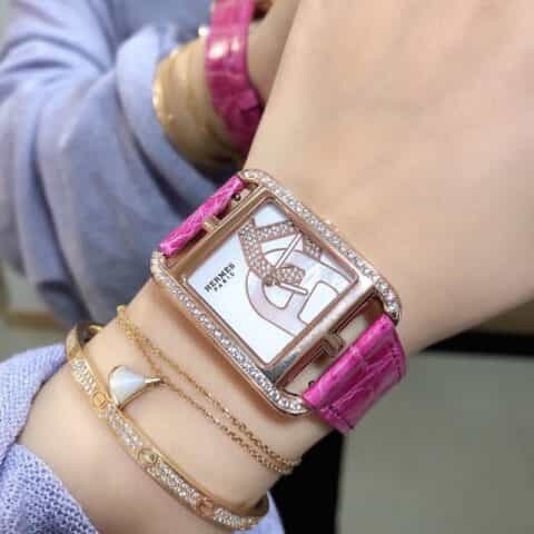 爱马仕Hermes“锚链”图案石英腕表