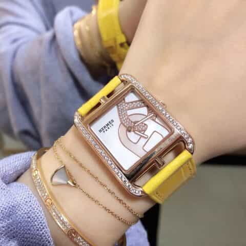 爱马仕Hermes“锚链”图案石英腕表