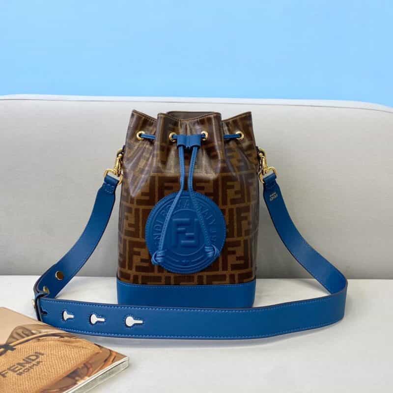 FENDI芬迪抽绳双F LOGO单肩水桶包026