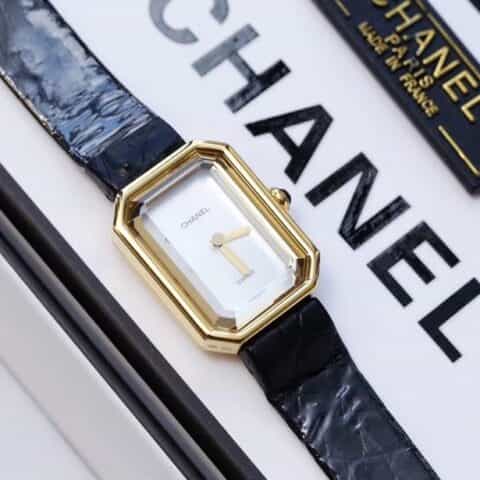 香奈儿 Chanel黑金方糖腕表