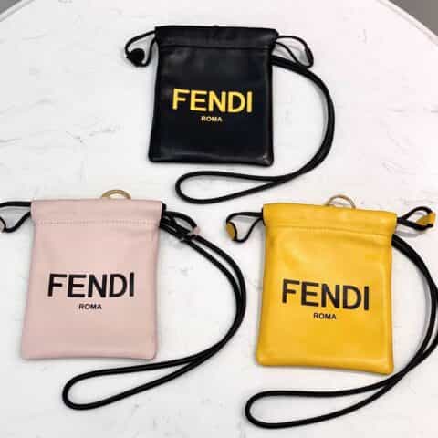 FENDI芬迪mini抽绳小手袋8357