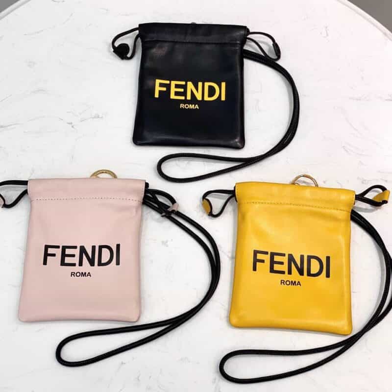 FENDI芬迪mini抽绳小手袋8357