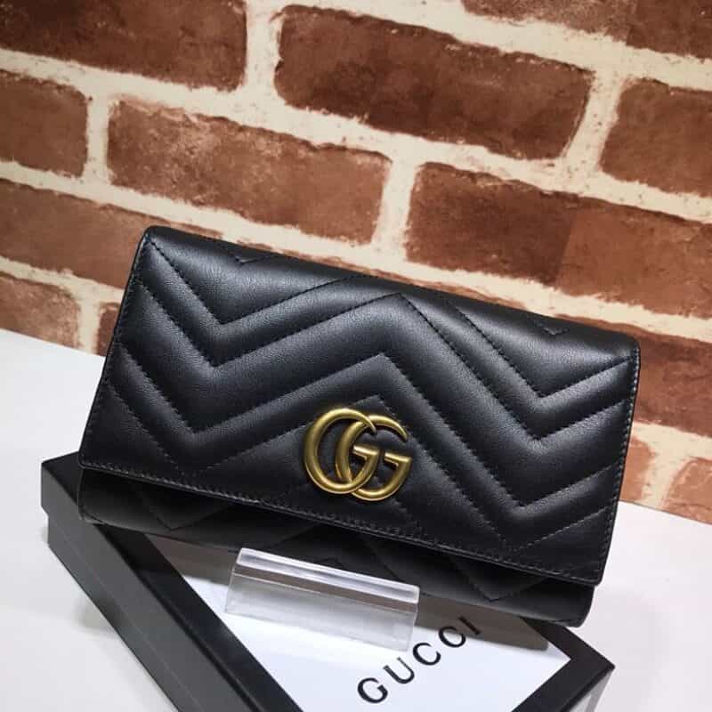 GUCCI古驰GG Marmont系列长款钱包443436