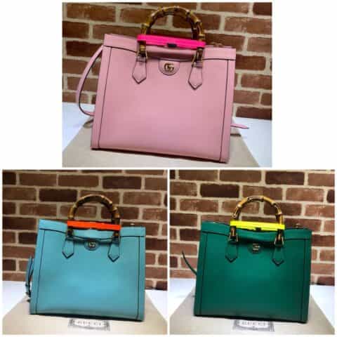 GUCCI古驰Diana竹节中号托特包655658