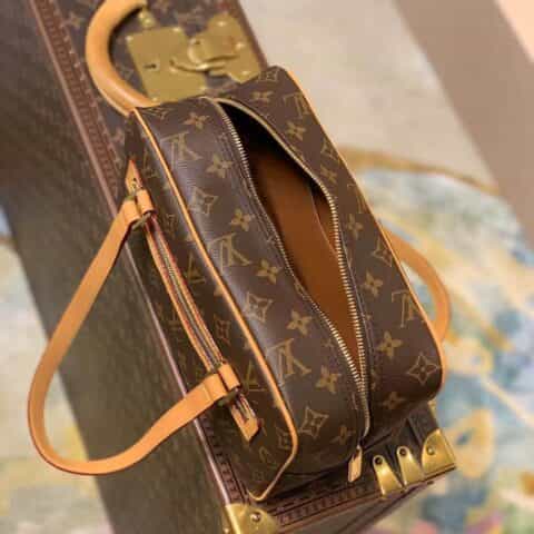 Louis Vuitton LV 老花中古盒子包小挎包腋下包 M51182