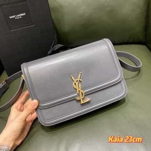 Saint laurent Ysl Solferino Box 634305石墨灰