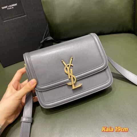 Saint laurent Ysl Solferino Box 634306石墨灰