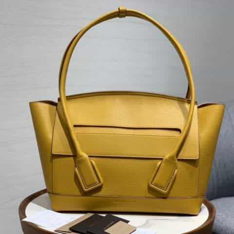 Bottega Veneta Arco 48 Bag 575941掌纹 奶油糖果黄