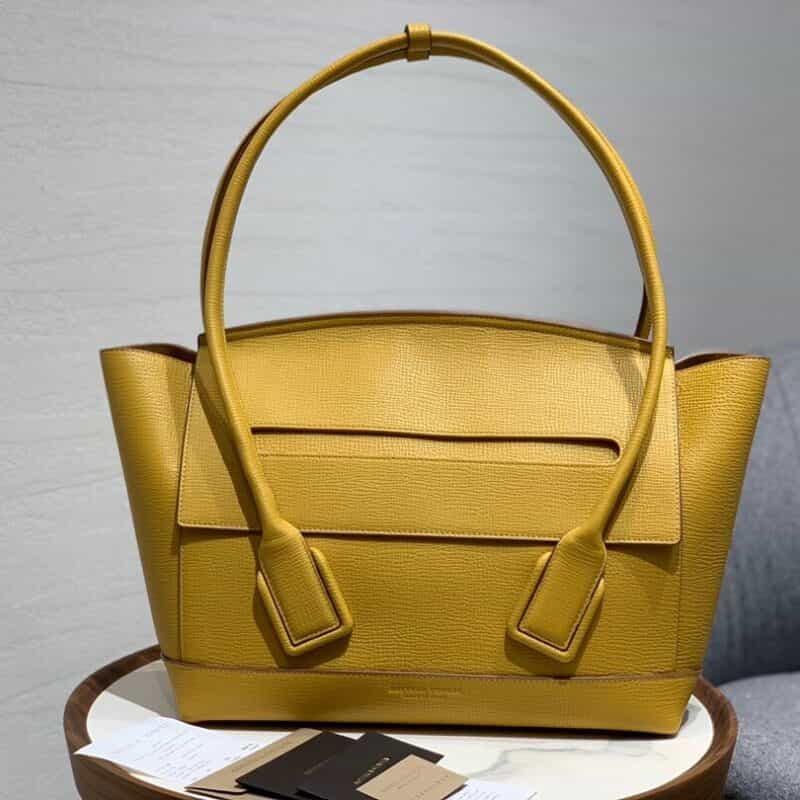 Bottega Veneta Arco 48 Bag 575941掌纹 奶油糖果黄
