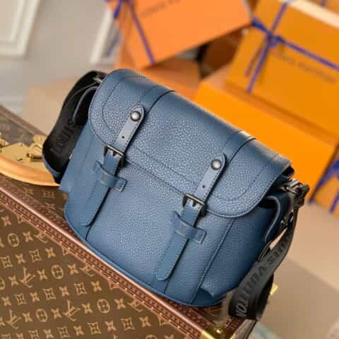 Louis Vuitton LV Christopher 邮差包 M58475午夜蓝