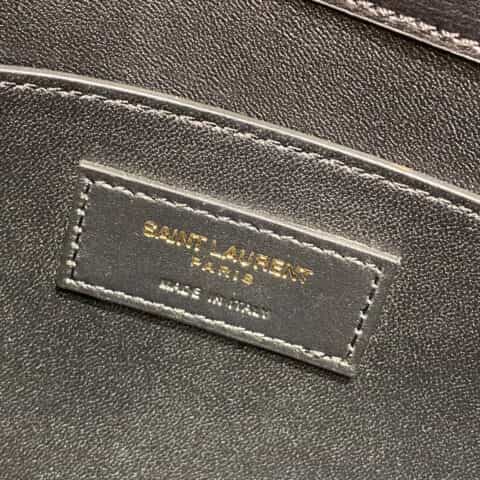 Saint laurent Ysl Manhattan 24 翻盖曼哈顿法棍包 675626黑色平纹金扣