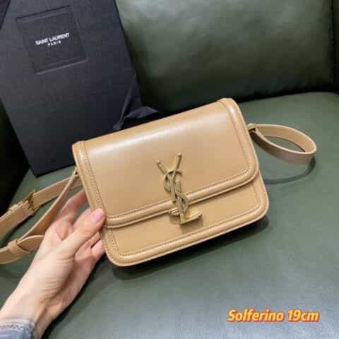 Saint laurent Ysl Solferino Box bag 634306深杏色