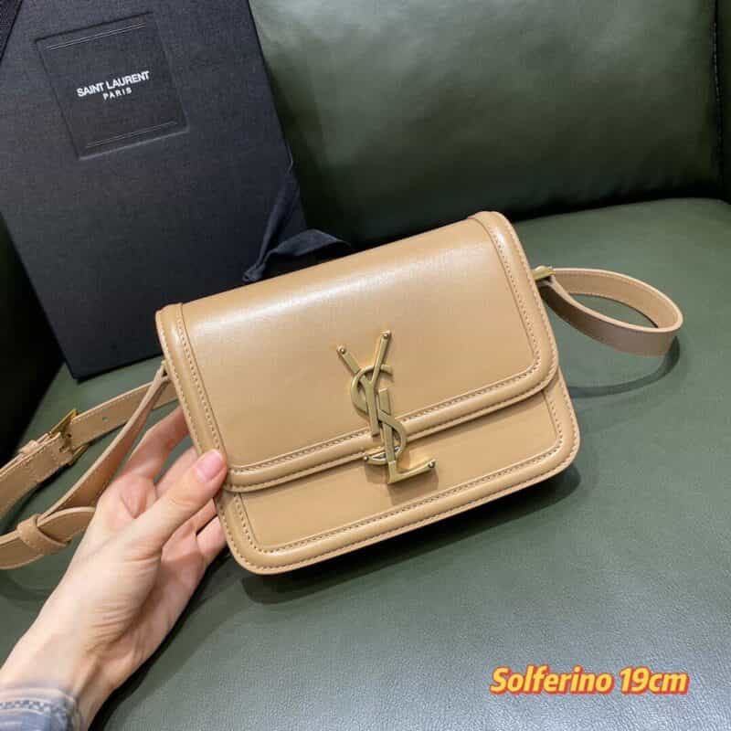 Saint laurent Ysl Solferino Box bag 634306深杏色