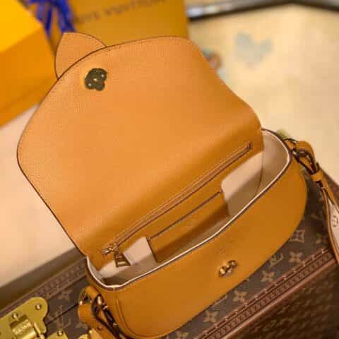 Louis Vuitton LV Pont 9 Soft 马鞍包 M58729金橘色