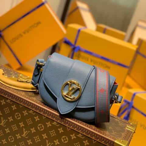 Louis Vuitton LV Pont 9 Soft 马鞍包 M58964蓝色