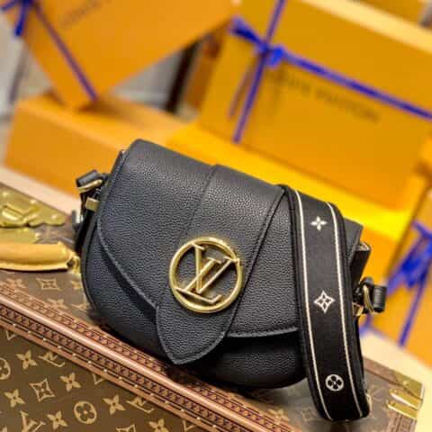 Louis Vuitton LV Pont 9 Soft 小号马鞍包 M58727黑色
