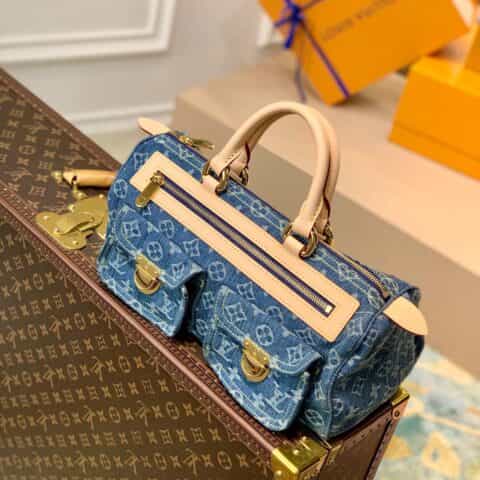 Louis Vuitton LV 牛仔丹宁中古包 M95019