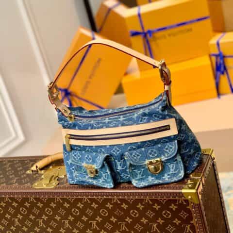 Louis Vuitton LV 牛仔丹宁中古单肩包 M44464