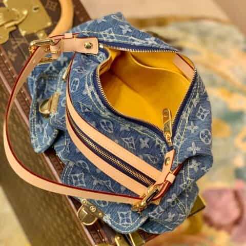 Louis Vuitton LV 牛仔丹宁中古单肩包 M44464