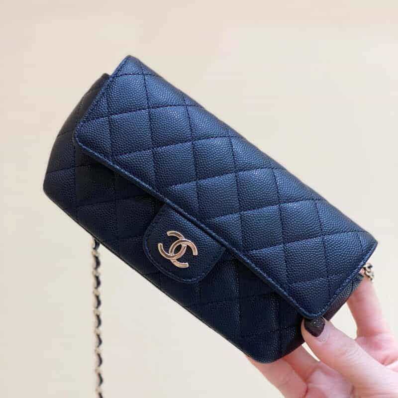 Chanel 纯原厂牛皮眼镜包 AP2044黑色
