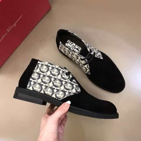 Ferragamo菲拉格慕   F菲拉高端精品男士秋冬短靴