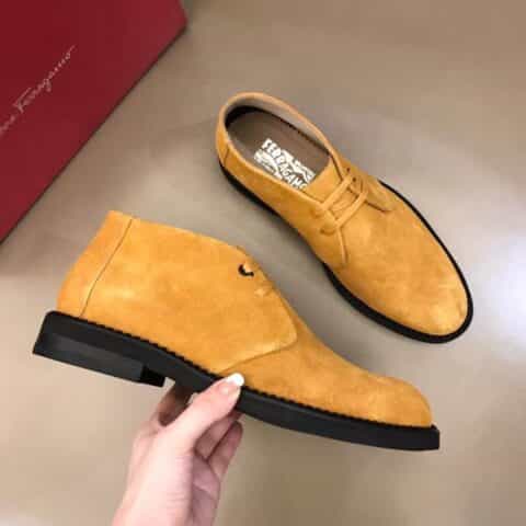Ferragamo菲拉格慕 F菲拉高端精品男士秋冬短靴