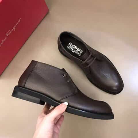 Ferragamo菲拉格慕 F菲拉高端精品男士秋冬短靴